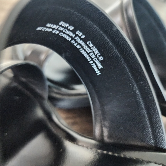 H&M Sz 9 Black Heeled Sandals - Picture 6 of 6